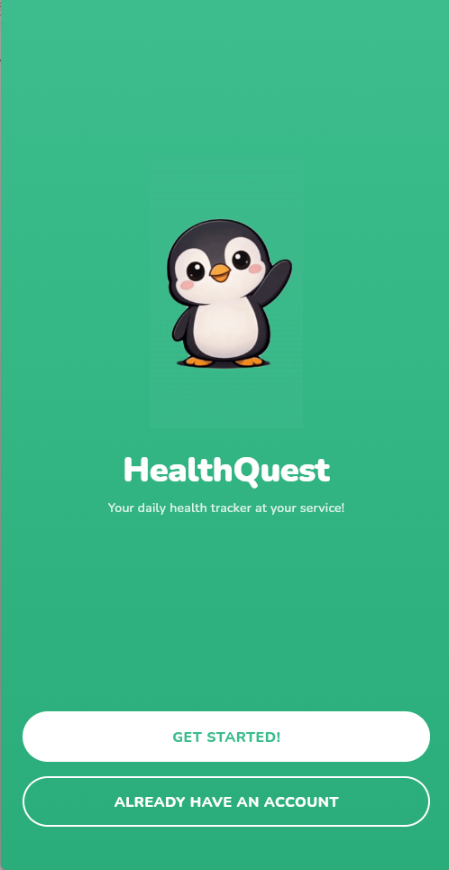 HealthQuest splash screen